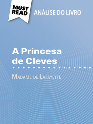 cover image of A Princesa de Cleves de Madame de Lafayette (Análise do livro)